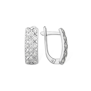 Серёжки Английские Фианит